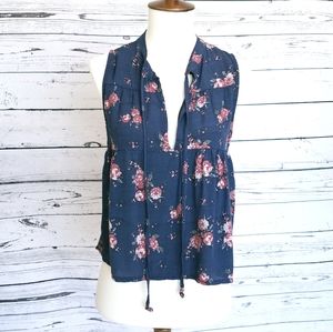 🍋 3/$30 Don't Ask Why Floral Babydoll Tank Top Feminine Romantic